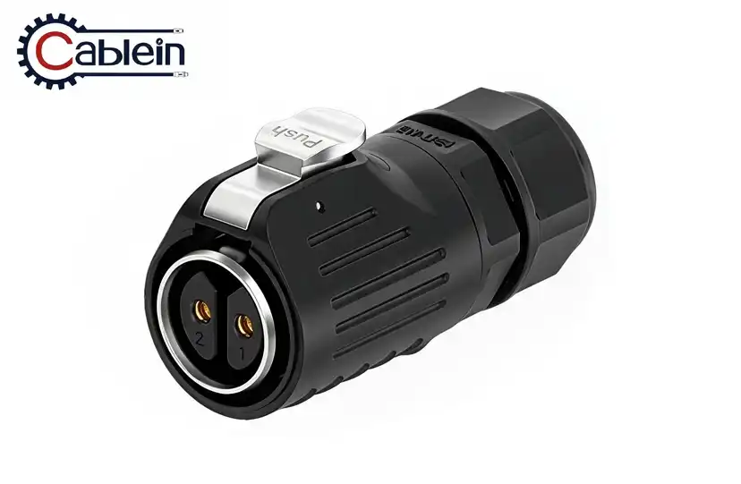 LP24 2-Pin Screw Lock Waterproof Connector
